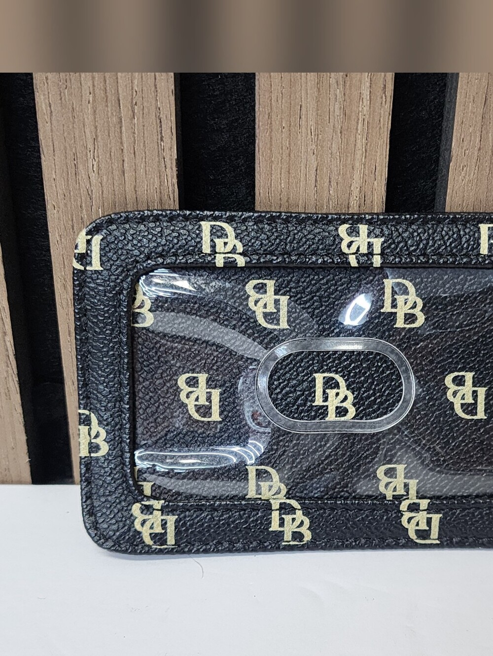 Dooney & Bourke ID Card Holder Leather Black
